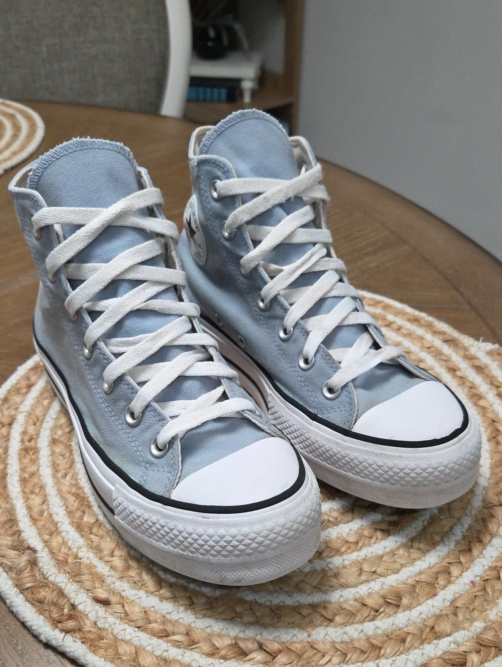Converse All Star Lift Platform Hightop In Cloudy Blue, Size 8 - Picture 2 of 11